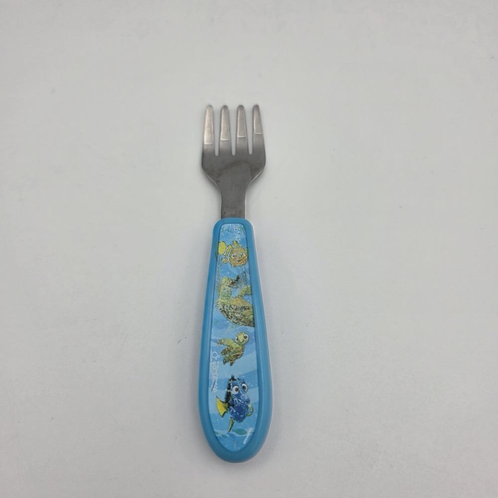 Vtg Disney Finding Nemo Stainless Fork Flatware Utensils Toddler Learning Curve